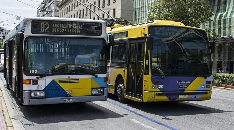 Χωρίς λεωφορεία και τρόλεϊ σήμερα η Αθήνα από τις 11.00 έως τις 17.00